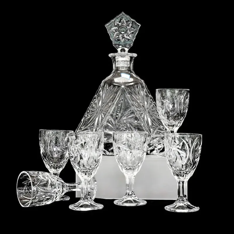 ชุดแก้วและขวดไวน์เชอร์รี่ KC/4052DCS-CC-4