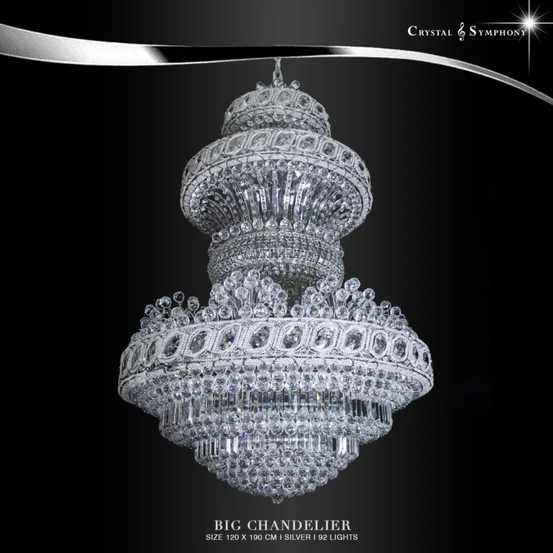 โคมไฟระย้าขนาดใหญ่ สูง 1.9 เมตร KRIJL-68082/L92/S