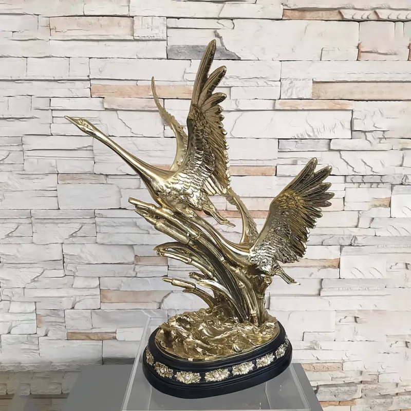 รูปปั้นหงส์สีทอง AL/2553TD