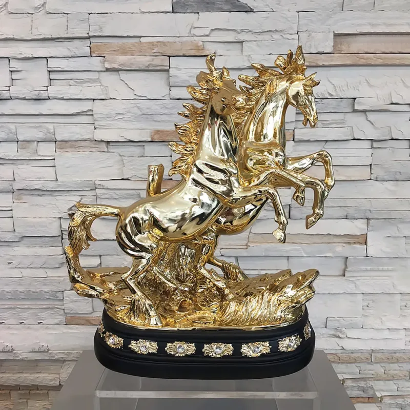รูปปั้นม้าสีทอง AL2567PD/F