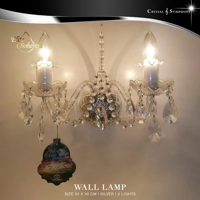 โคมไฟกิ่ง โคมไฟติดผนัง Elite Bohemia E/N102/2/02NPB/S