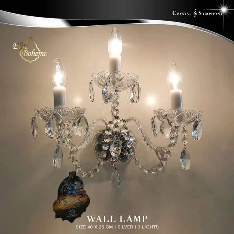 โคมไฟกิ่ง โคมไฟติดผนัง Elite Bohemia E/N108/3/01NPB/S