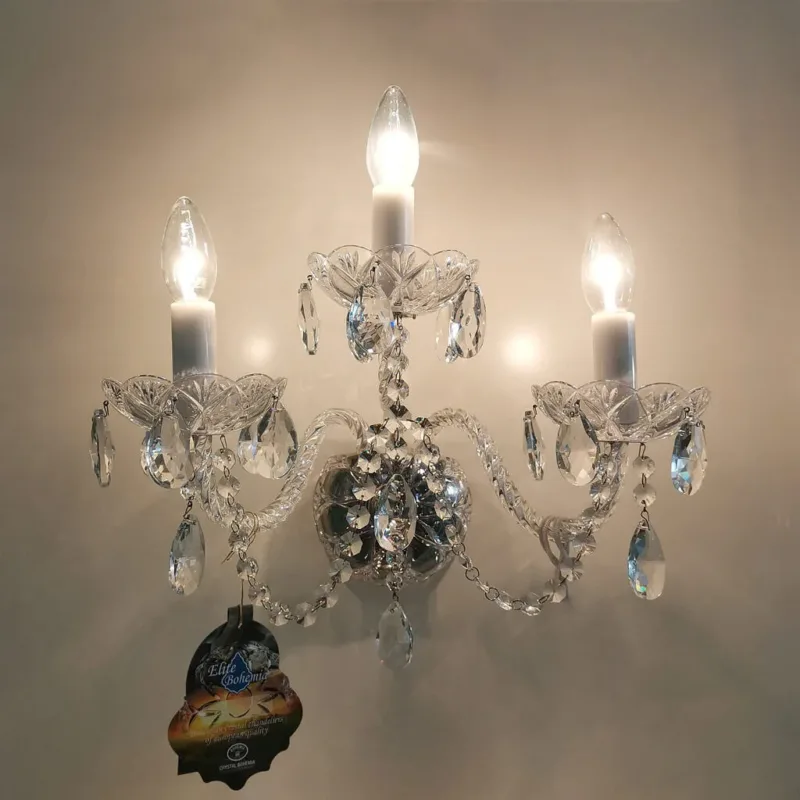 โคมไฟกิ่ง โคมไฟติดผนัง Elite Bohemia E/N108/3/01NPB/S