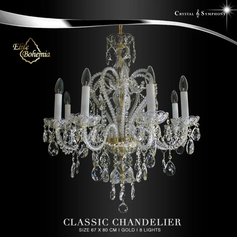 โคมไฟระย้าคริสตัล แชนเดอเรีย