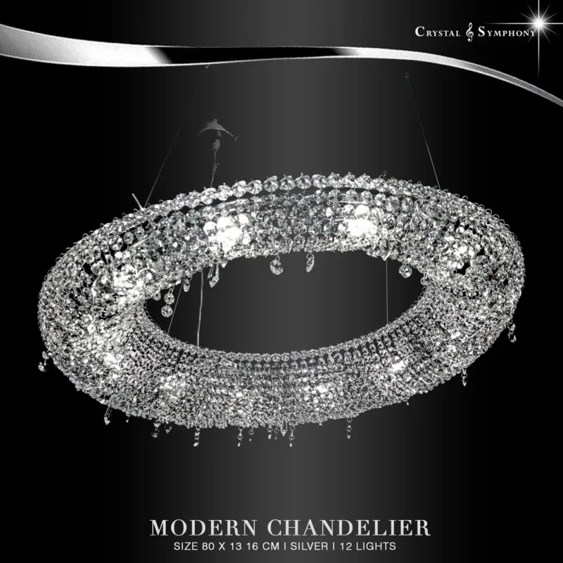 โคมไฟโมเดิร์น KRIM-MA800/L12/S Modern Luxury โคมไฟคริสตัล คุณภาพสูง เม็ดคริสตัลมีความสวยงามเปล่งประกาย เพิ่มความหรูหรา Luxury ให้กับห้องคุณได้เป็นอย่างดี