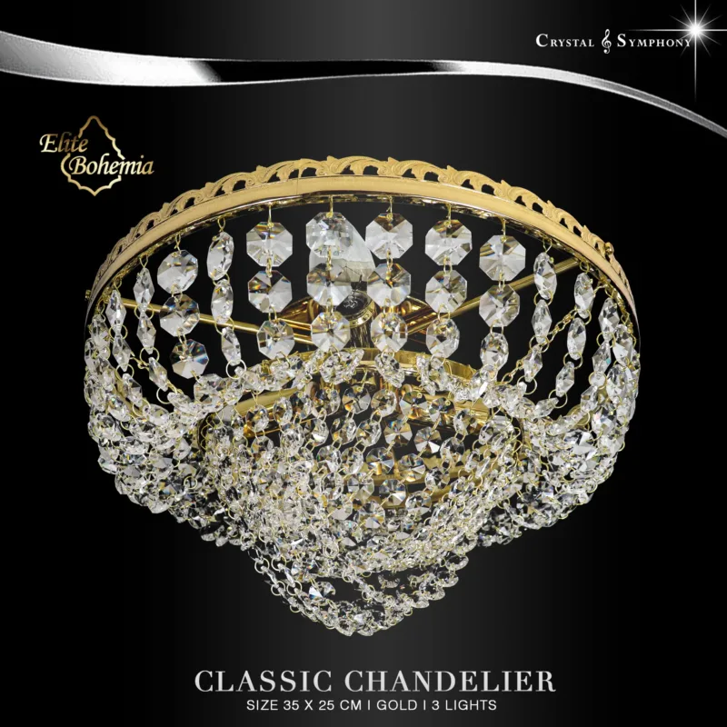 โคมไฟเพดาน Elite Bohemia E/L709/3/05/G
