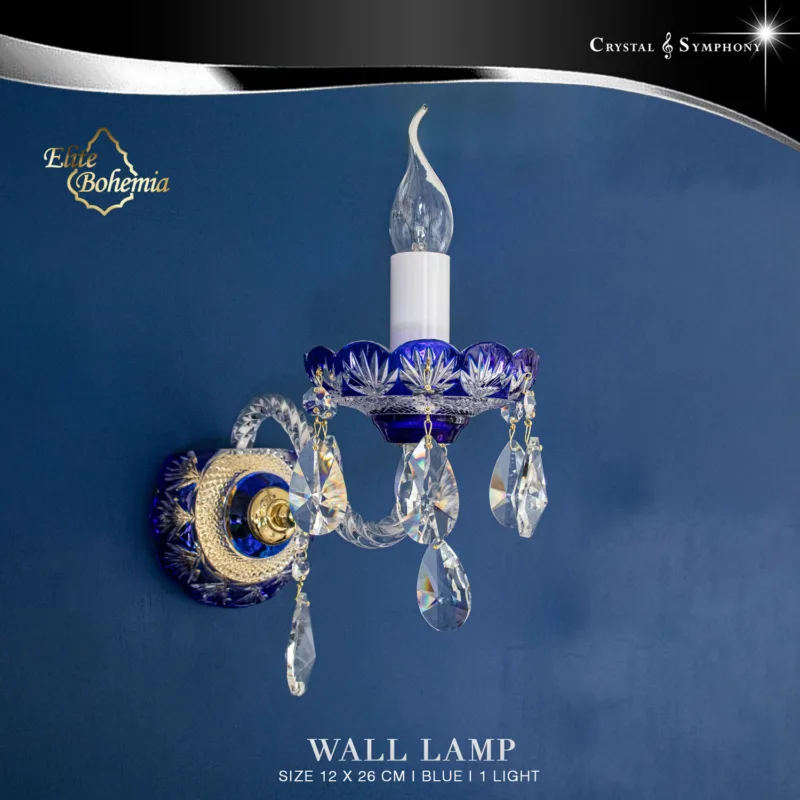 โคมไฟกิ่ง โคมไฟติดผนัง Elite Bohemia E/N609/1/13/BU