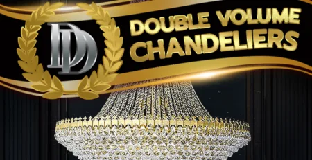 โคมไฟคริสตัลสำหรับพื้นที่ Double Volume